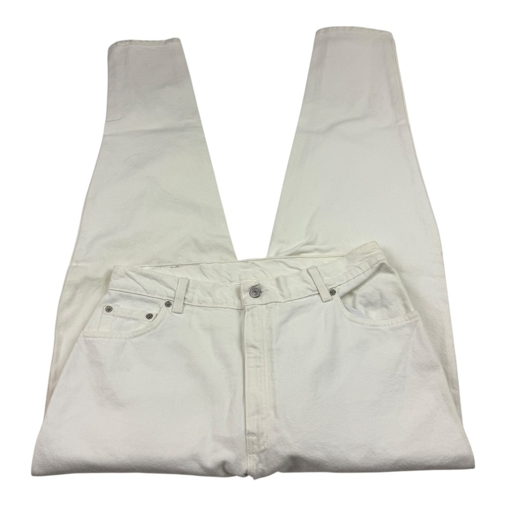 Levi's 550 Women's Jeans White Relaxed Fit Tapered Leg Size 14 Reg 2497‎